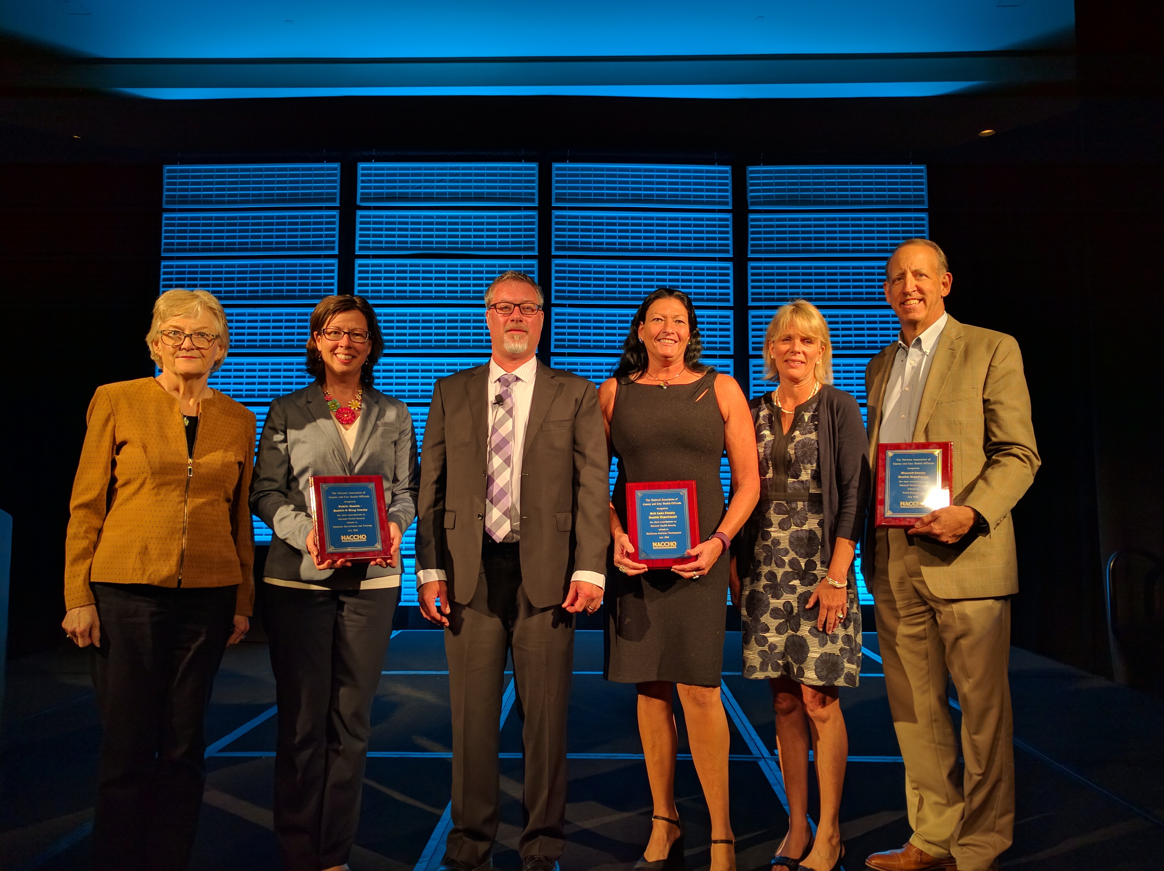 Last year’s recipients of the National Health Security Award.